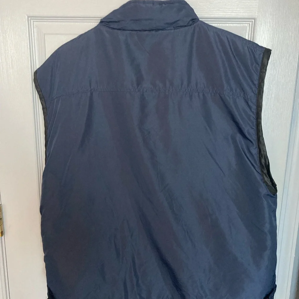 Flipbox Vintage Men's full zip Blue/Black Puffer Vest Size Extra Large. - Picture 6 of 10